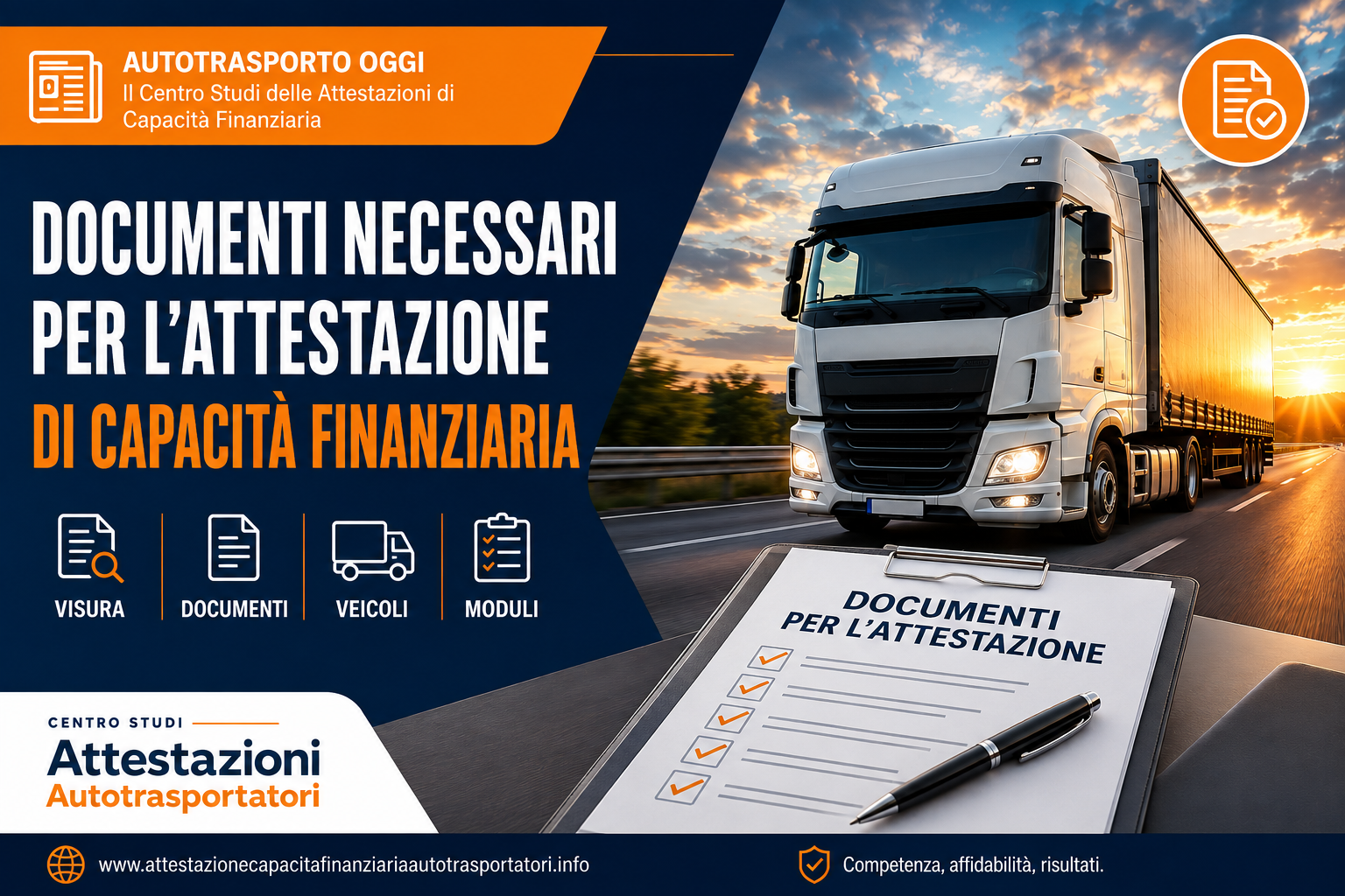 Documenti necessari per richiedere l’attestazione di capacità finanziaria per autotrasportatori Documenti necessari per richiedere l’attestazione di capacità finanziaria per autotrasportatori